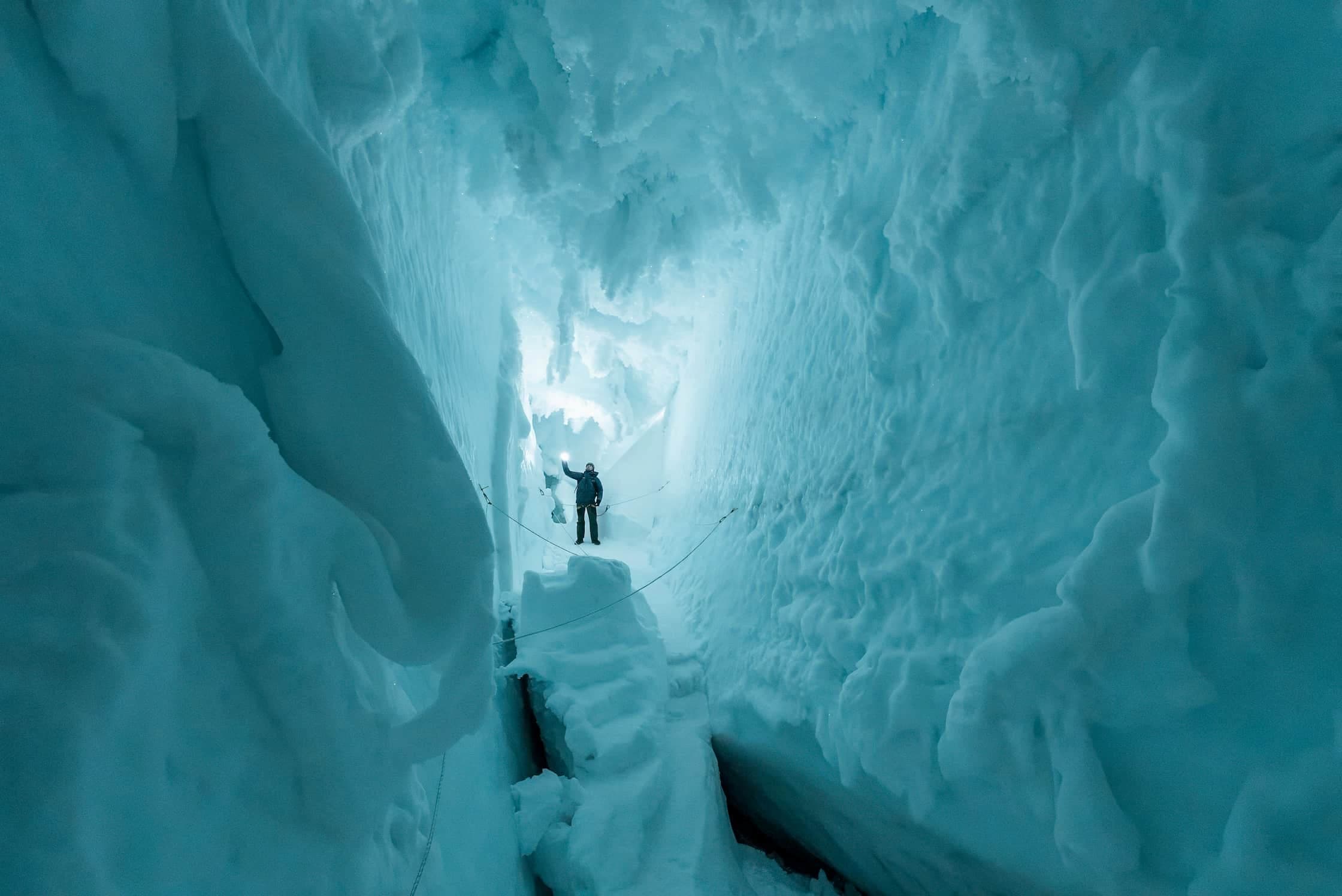 Marvel at the crystal caves